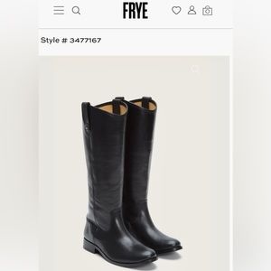 Frye Melissa Women’s black button boot- tall riding boot size 10M